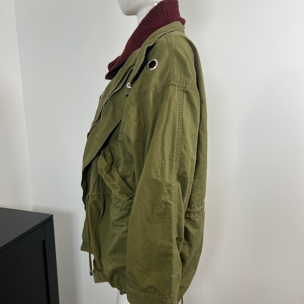 Love Tree Olive Utility Jacket - Picture 2 of 7